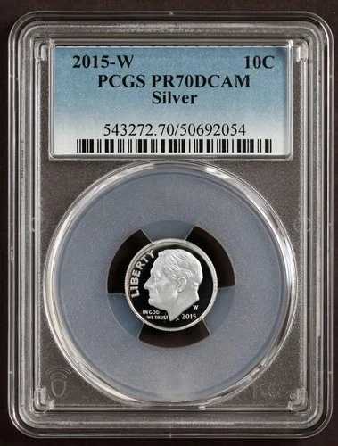 2015-W PCGS PR70DCAM ダイム プルーフ シルバー ルーズベルト FDR 10セント PR 70 DCAM