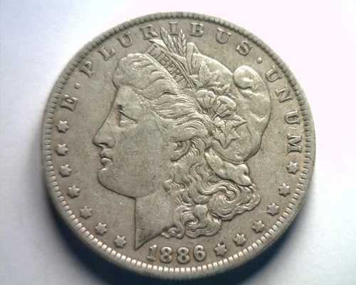 1886年Oミント モルガン銀貨 極美品（XF+） 極めて美品（EF+） 良好なオリジナル