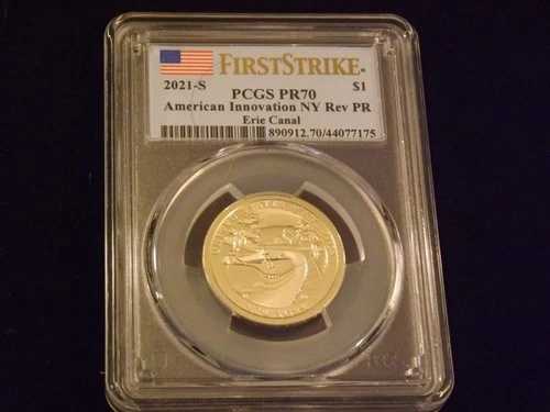 2021-S $1 アメリカン・イノベーション ファースト・ストライク リバース PR PCGS PR 70