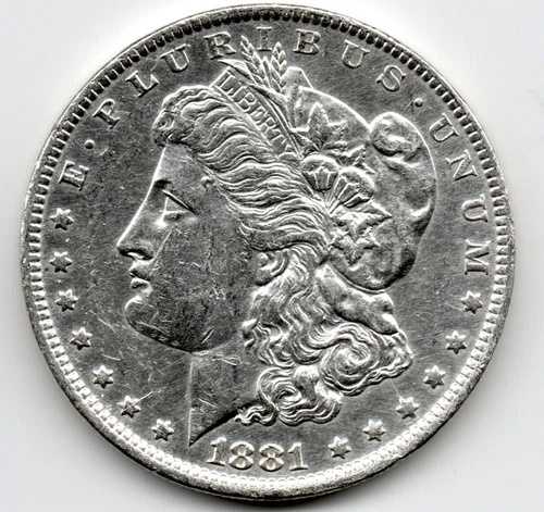 1881年 O モーガン銀貨 未使用品