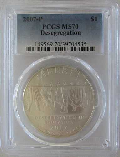 :2007-P S$1 分離（1957）記念ドル PCGS MS70 トップポップ R3