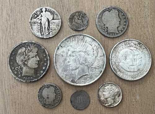 クラシックな米国銀貨コレクションタイプセット