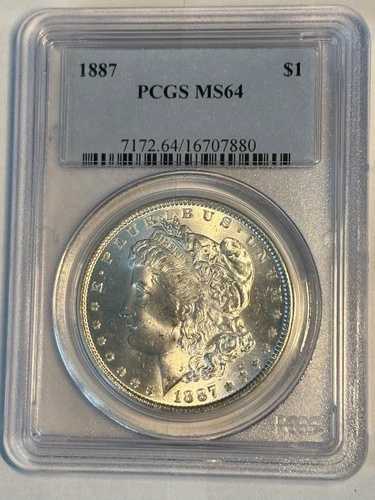 1887年 モーガン銀貨 MS64 PCGS
