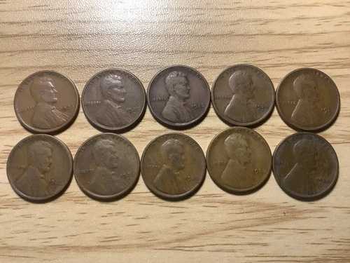 10 - 1926 S リンカーン ウィートセント ロット、軽微な問題あり、良質なディーラーロット！