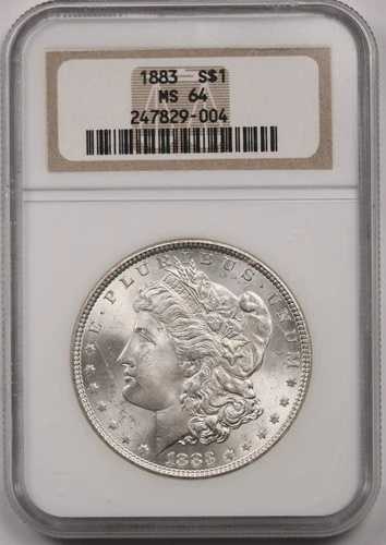 1883年発行 1ドル銀貨 NGC MS 64 モーガン銀貨