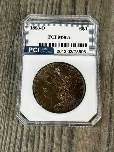 1883年 O モルガン銀貨 (PCI スラブ) トーンフェイス (099)