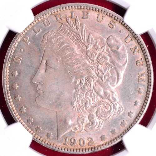NGC AU-58! 1902年モルガン・ダラー