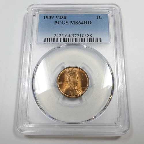 1909年 P VDB PCGS MS64 RD レッド - リンカーン ウィート ペニー セント 1セント 米国硬貨 #56855A