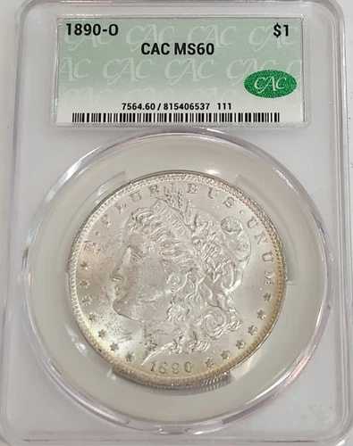 1890年Oミント MS60 モルガン銀貨 CACG