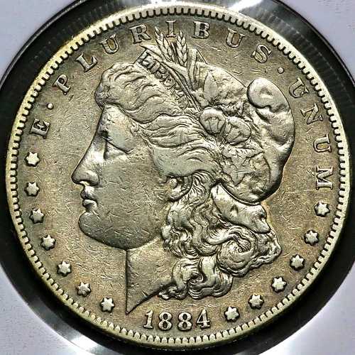 1884年Sミント モーガン銀貨 1ドル - サンフランシスコ R1348 42,900円