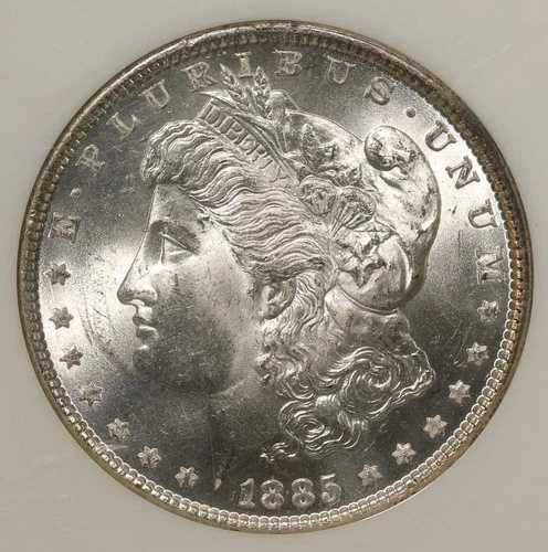 1885年 NGC MS64 モーガン銀貨 42,900円