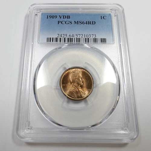 1909年 P VDB PCGS MS64 RD レッド - リンカーン ウィート ペニー セント 1セント 米国硬貨 #56834A