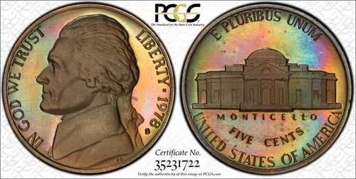 1978年Sミント ジェファーソンニッケル PCGS PR67、トゥルービュー、美しいトーン！ 42,900円