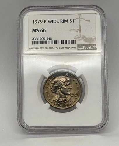 1979年 P スーザン・B・アンソニー ドル 1ドル ワイドリム NGC MS66