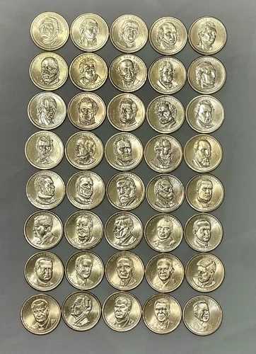 2007年から2020年までの大統領ドル硬貨40枚セット（未使用美品）