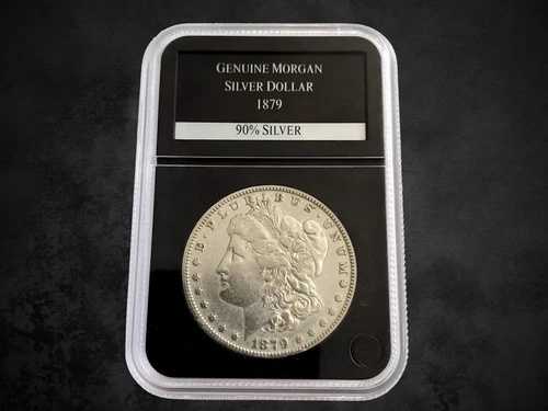 1879年Sミント モーガン銀貨 - 裏面 78 PCGS鑑定済み エクセレント