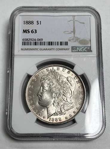 1888年モルガン銀貨 NGC MS63