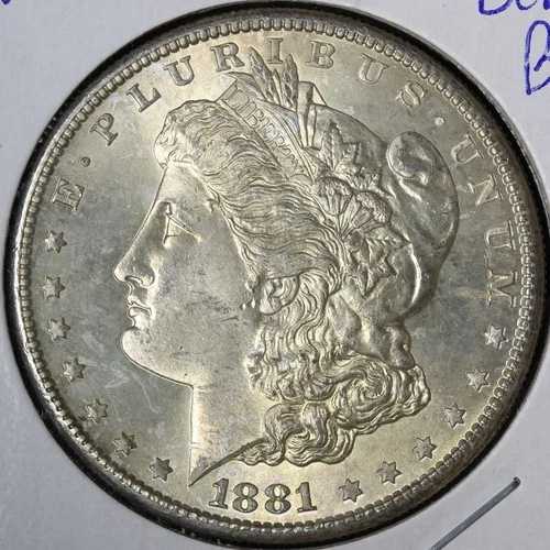 1881-S モーガン銀貨 ジェム BU *未流通* MS E383 DUMV