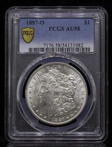 1887年Oミント モーガン銀貨 PCGS AU58
