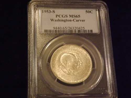 1953年 S 50 C ワシントン・カーバー PCGS MS 65 42,900円