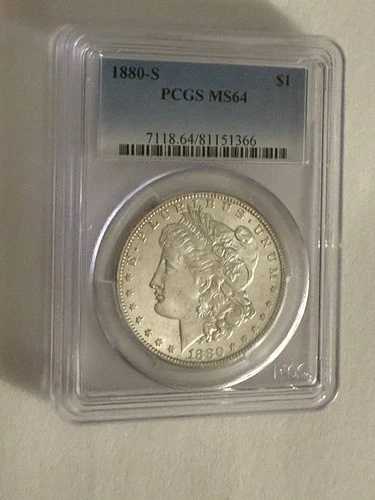 1880-S モーガン MS64 PCGS 銀貨 サンフランシスコ $1 コイン 米国