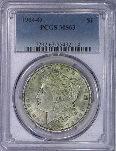 1904-O モーガン シルバー ダラー $1 PCGS MS63 - 美しい色調! 42,900円