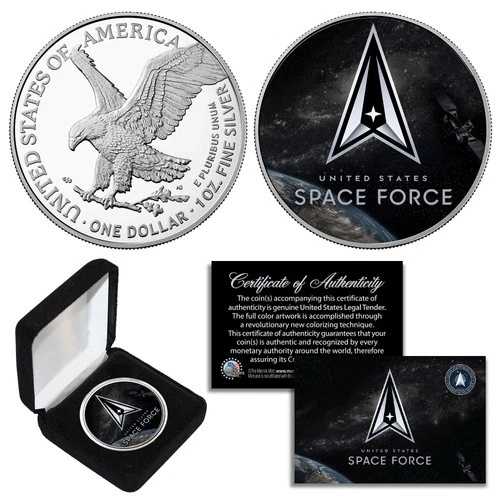 スペースフォース USSF 軍 1オンス 純銀 0.999 アメリカンイーグル 箱付き