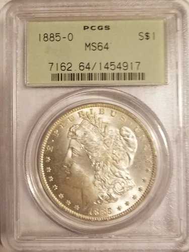 1885-O モルガン銀貨 PCGS MS64 OGH 42,900円