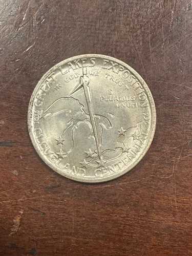 1936年 クリーブランド 五大湖記念 ハーフドル 美品 オリジナル AU++