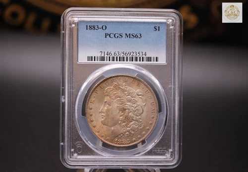 1883-O モルガン銀貨 PCGS MS63 ニューオーリンズ造幣局 90%銀 鑑定済み