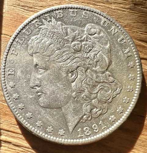 1891年 S モーガン 90% 銀 1 ドル 米国歴史的コイン アンティーク コレクターズアイテム AU *