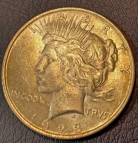 ピース銀貨 2枚セット 1923年＆1924年 銀含有率90% 流通済み米国コイン