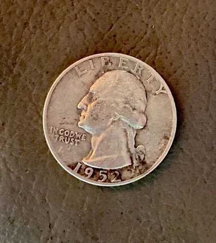 希少なクォータードル 25セント 1952年 銀貨 6.1g R