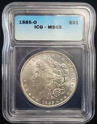 1885年 O モルガン銀貨 ICG MS65 | 宝石品質 BU | ゴージャス 写真を見る (526)