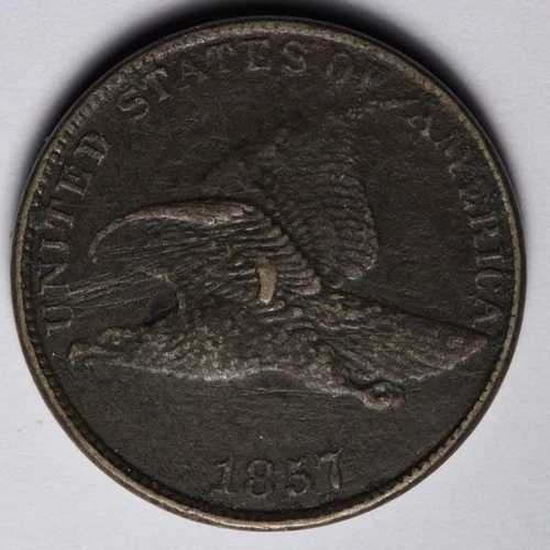 1857年 フライングイーグルセント ペニー 極美品 ダークスノー 16 E106 VIHL 42,900円
