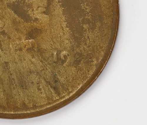 1922年 D 弱D 裏面ダイペア 3 リンカーン ウィートセント ペニー エラーコイン 木目調 42,900円