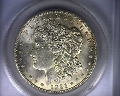 MS62 ANACS 1921 TOP 100 VAM 41B モルガン銀貨 アメリカ合衆国コイン 1921
