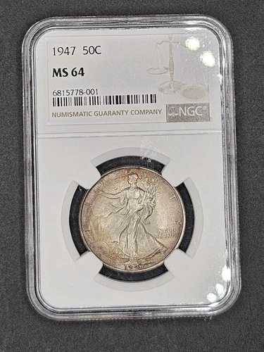 1947年ウォーキングリバティハーフダラー | NGC MS64