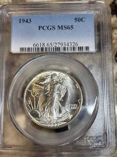 1943年 P ハーフダラー リバティウォーキング PCGS MS-65