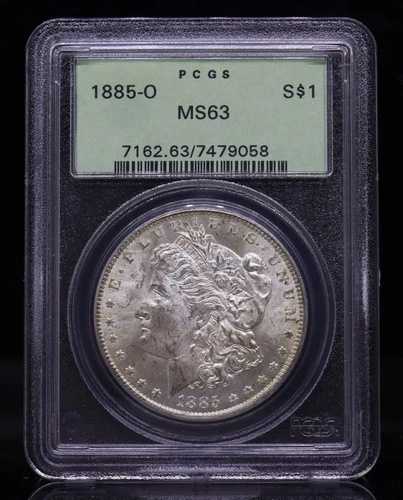 1885年Oミント モルガンドル PCGS MS63