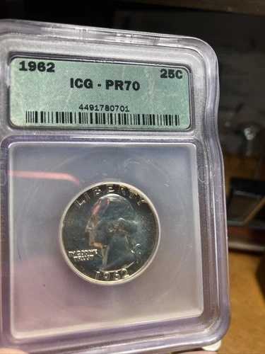 1962年プルーフクォーターICG PR 70