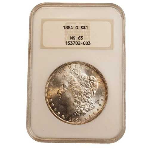 1884年 *O* モルガン銀貨 NGC MS63 第4世代 **FATTY** 送料無料 528