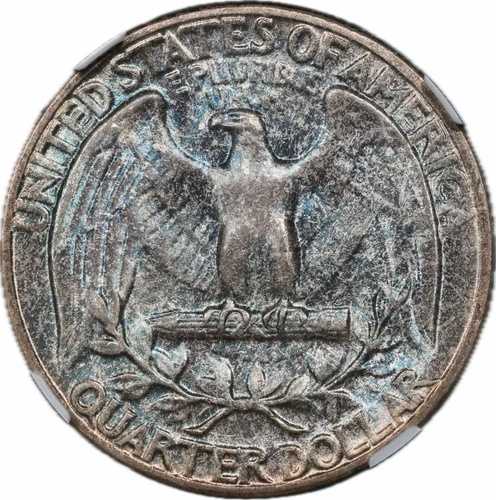 1956年ワシントン・クォーター NGC MS67 スチールブルー裏面トーン 42,900円