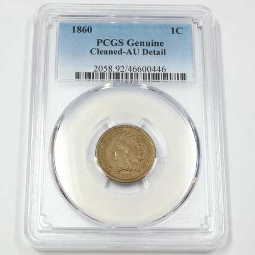 1860年 P PCGS AU 詳細 - インディアンヘッドセントペニー - 1セント米国コイン #43548A 42,900円