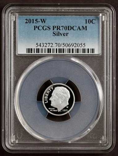 2015-W PCGS PR70DCAM ダイム プルーフ シルバー ルーズベルト FDR 10セント PR 70 DCAM