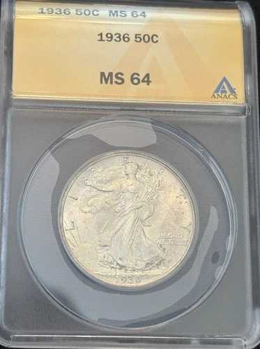 1936年 ウォーキングリバティハーフダラー ms64