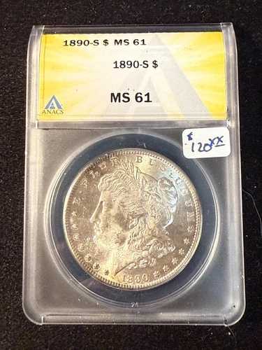 1890年Sモルガンドル ANACS MS 61