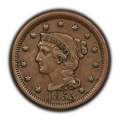 1853年 1セント 編み込みヘア ラージセント - オーストラリア - SKU-Y5939