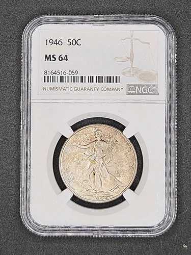 1946年ウォーキングリバティハーフダラー | NGC MS64
