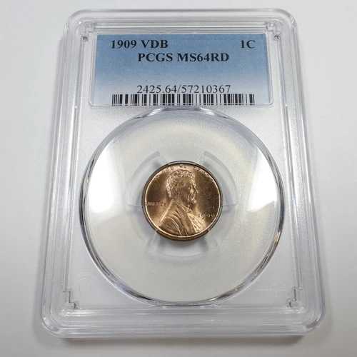 1909年 P VDB PCGS MS64 RD レッド - リンカーン ウィート ペニー セント 1セント 米国硬貨 #56846A